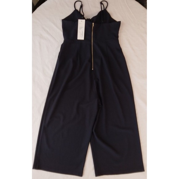 Papillon Wide Leg Jumpsuit Romper Navy Sleeveless New  Womens Size Small - Picture 8 of 12